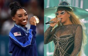 Just In: Tina Knowles and Beyoncé celebrate Simone Biles’ historic Olympic win…