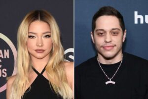 Pete Davidson, 30, shockingly announce that he is getting engaged to girlfriend Madelyn Cline, 26, which he recently broke up with, after he recently checks out of mental health facility after just two weeks and he also reveals the reason as he announce that they are expecting a… See More