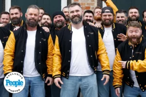 Breaking News: Jason Kelce Went Missing for 10 Minutes in a Sea of Lookalikes — and Found 'Kindred Spirits' (Exclusive)