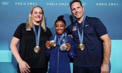 Amazing: Simone Biles' coach hits out at Olympics judges after giving Team USA gymnast 'harsh' penalty in the balance beam final