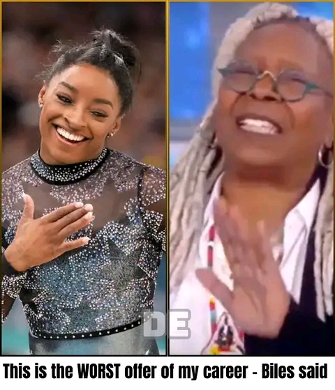 Just In Drama:Whoopi Goldberg ‘MAD’ as Simone Biles turns down appearance on The View: ‘This is the WORST offer of my career