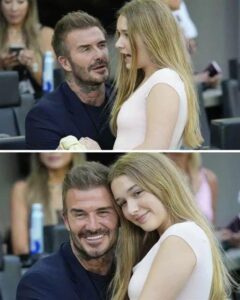 “Cringeworthy Pics...Totally Inappropriate,” Photos of David Beckham With Daughter Harper Cause a Big Stir