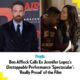 News Flash: Ben Affleck and Matt Damon produced Jennifer Lopez's new movie 'Unstoppable' through their production company Artists Equity...See more