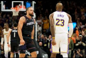 Breaking News: LeBron James, Dillon Brooks trade barbs and buckets in Lakers-Suns thriller...see more 