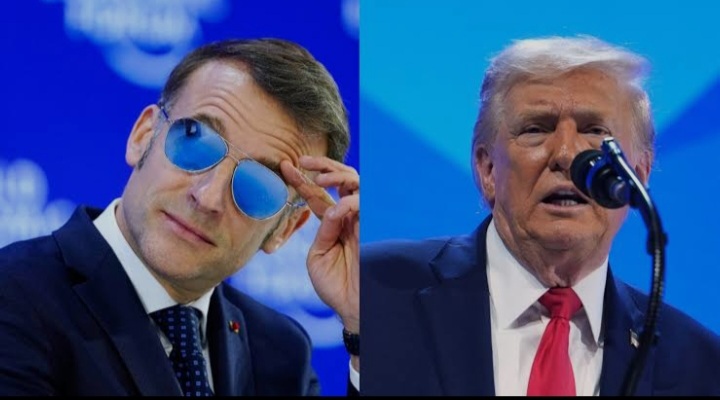 Up Next: US President Donald Trump has mocked his French counterpart Emmanuel Macron over his choice of eyewear at the World Economic Forum in Davos...see more