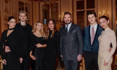 BECKHAM FAMILY: Victoria Beckham Receives French Knighthood, Stepping Out in Synchronized Style With Her Family....see more