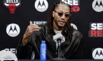 FORMER NBA MVP: Derrick Rose on idea of Bulls statue: ‘No knock, D-Wade. I saw that statue. I’m good’...READ MORE