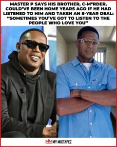 Breaking News: Master P says his brother, C-M*rder, who has been in prison for more than 20 years, could’ve been home years ago if he had listened to him and taken an 8-year deal....see more