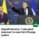 Breaking News: Defense Secretary Pete Hegseth proudly and embarrassingly declared that he only "speaks American" while in a room filled with leaders from Latin America....see more